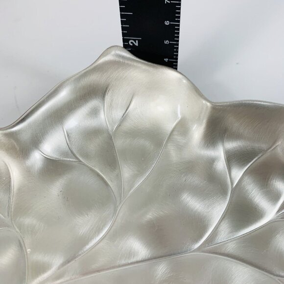 German Metalware Autumn Decorative Dish Grape Leaf Footed By WMF Ikora VTG 70s - Picture 12 of 12